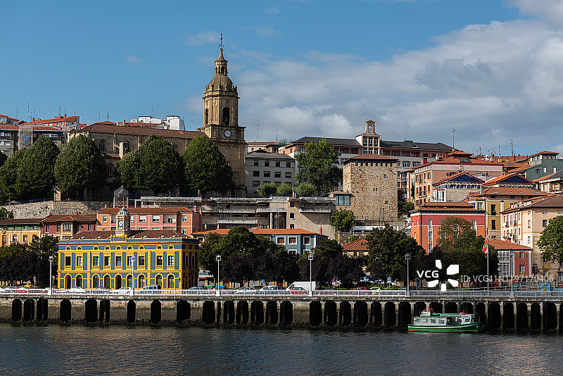从格乔眺望葡萄牙莱特和内尔维翁河景色图片素材