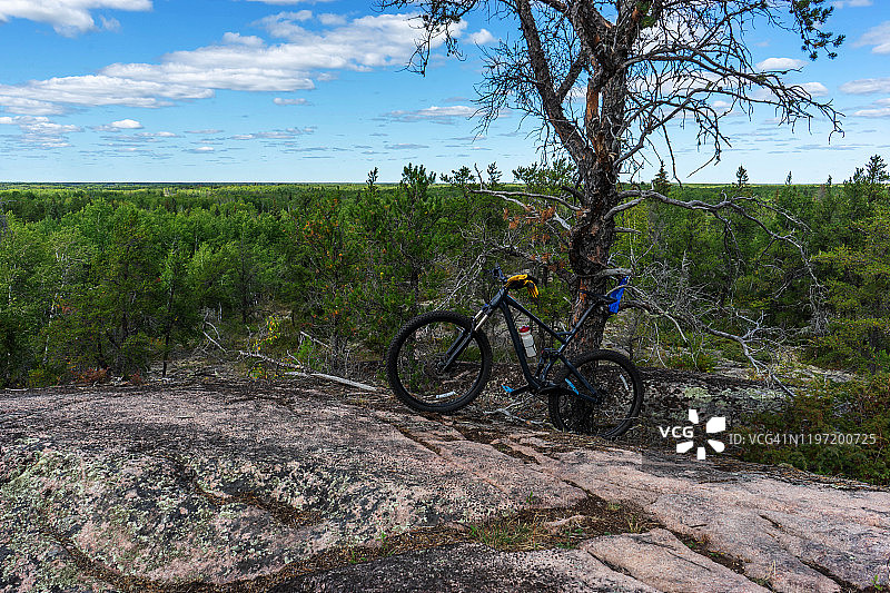 马尼托巴省自行车探险之旅图片素材
