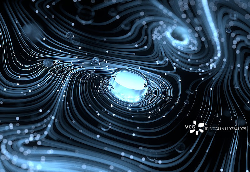 粒子连接网络图片素材