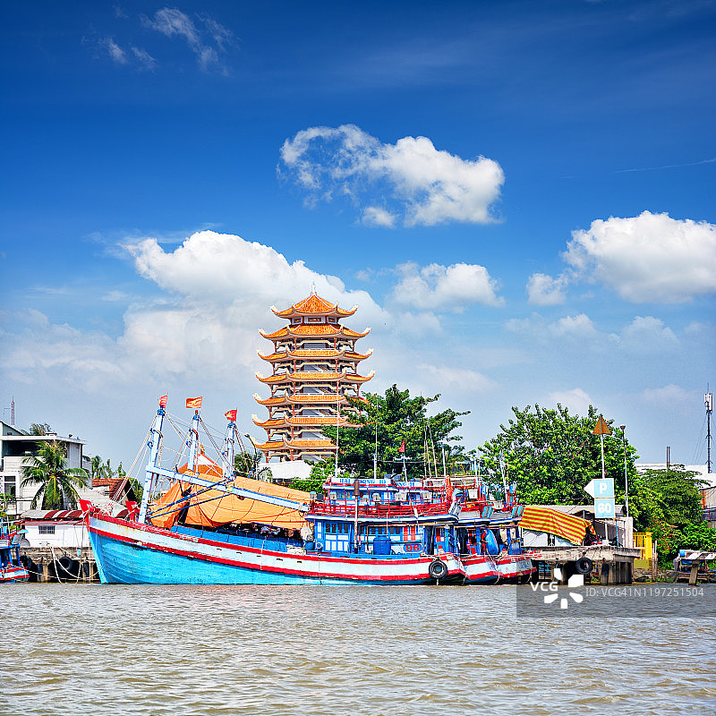 越南湄公河三角洲图片素材