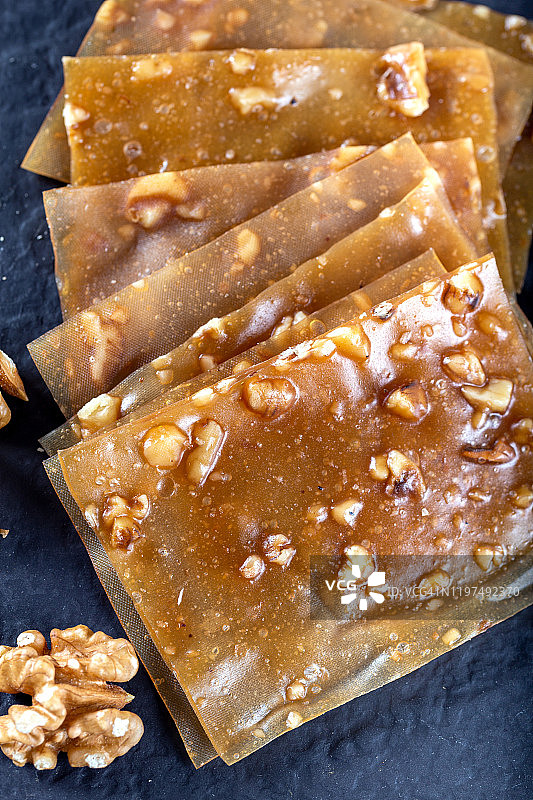 土耳其佩斯蒂尔/芝麻核桃果浆图片素材