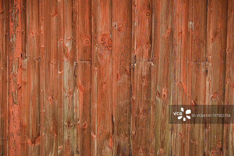 红色的老旧木屋墙壁图片素材