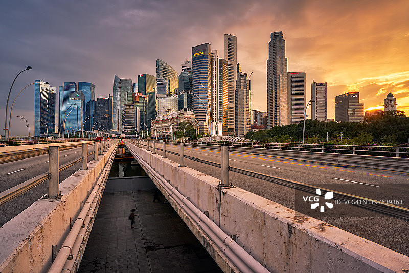 滨海艺术中心桥图片素材