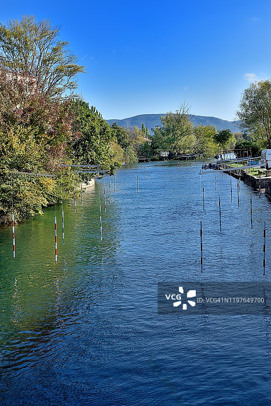 索尔格河畔利勒，皮划艇训练场图片素材