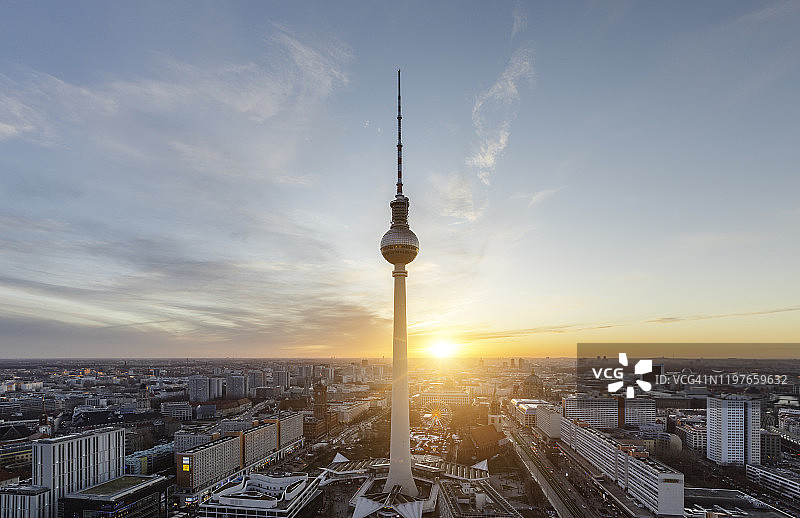 柏林城市天际线图片素材