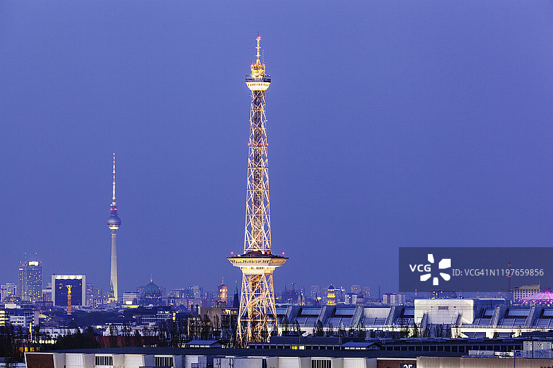 德国柏林城市天际线图片素材