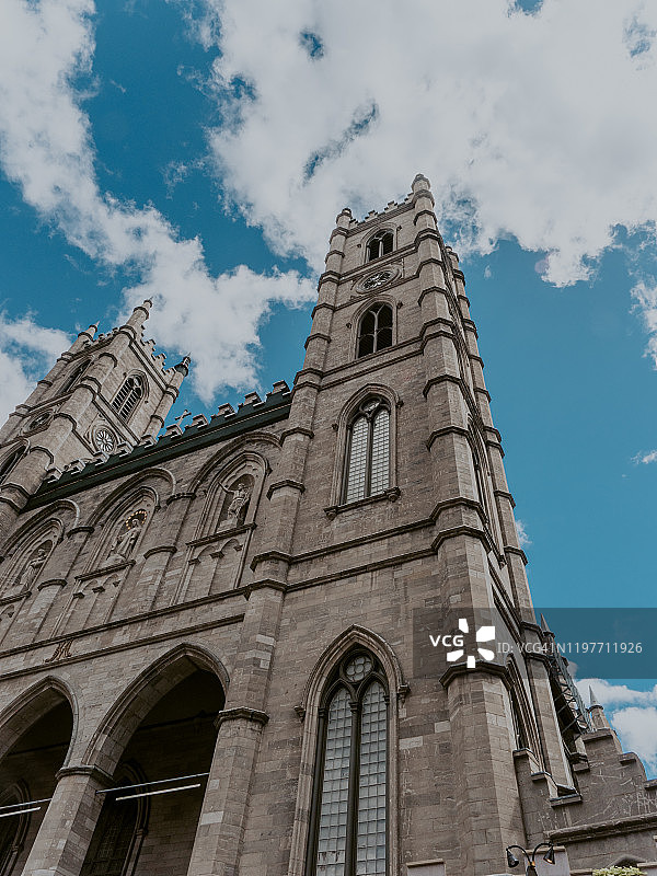 蒙特利尔的旧街道图片素材