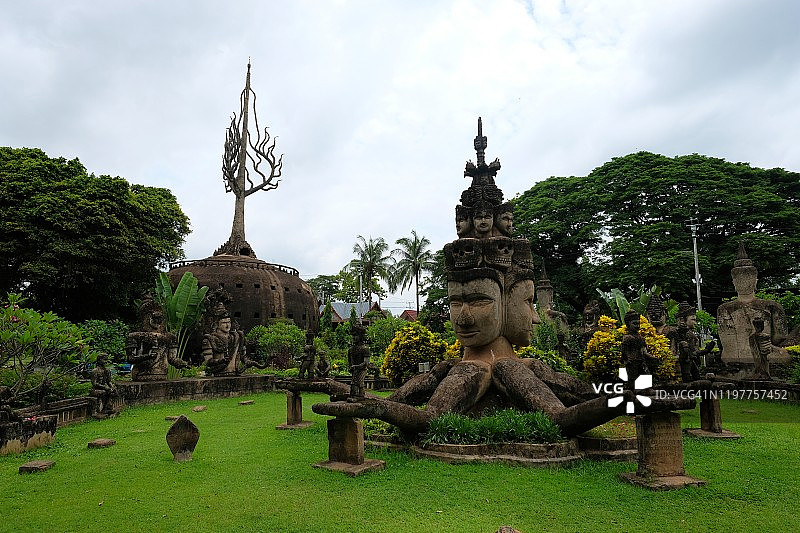 老挝万象的佛陀公园图片素材