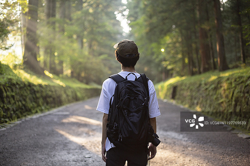 千禧一代和孩子们的日本日光之旅图片素材