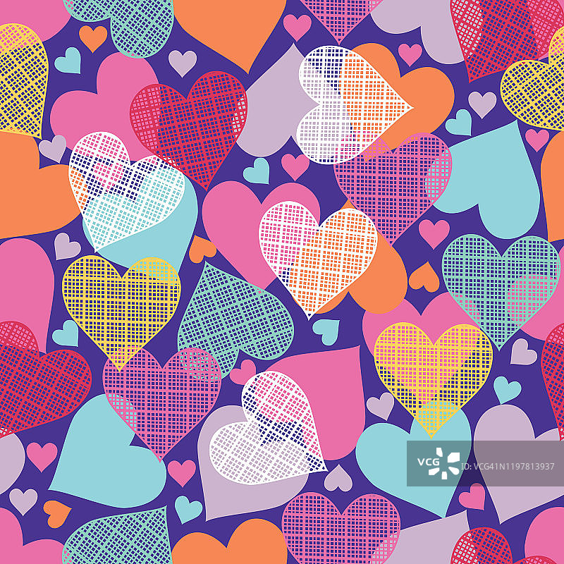 心形无缝图案图片素材