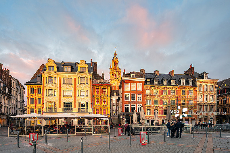 里尔老城区图片素材