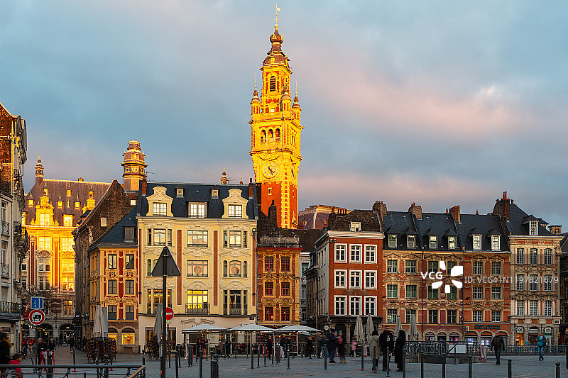 里尔老城区图片素材