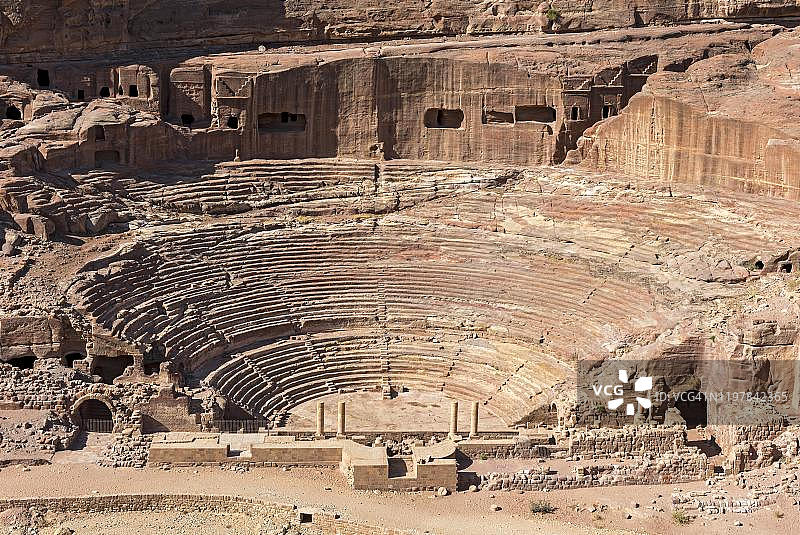 约旦佩特拉古剧场图片素材