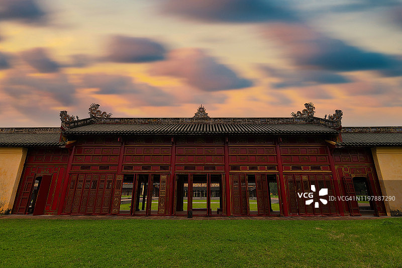 越南顺化古城入口，联合国教科文组织世界遗产图片素材