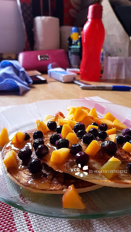 水果薄煎饼图片素材