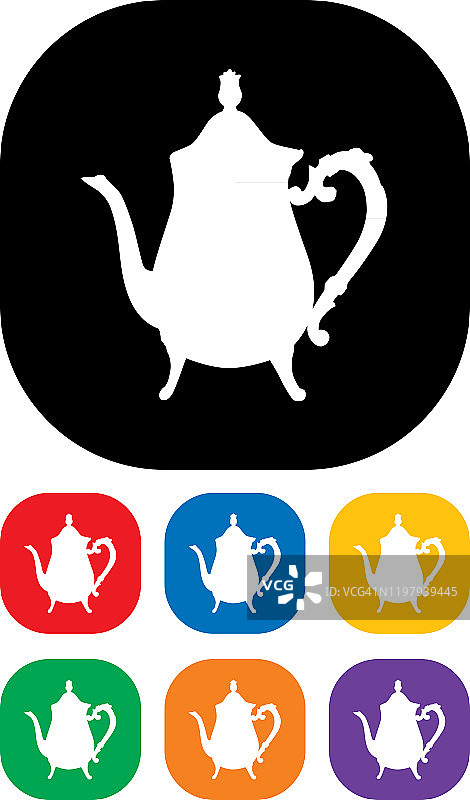 咖啡壶图标系列18图片素材
