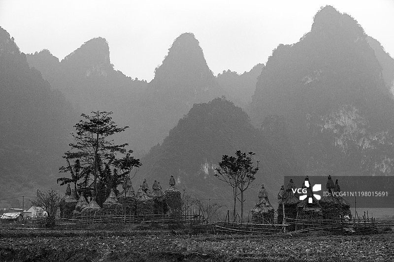 越南高平省重庆县的冬季景色图片素材