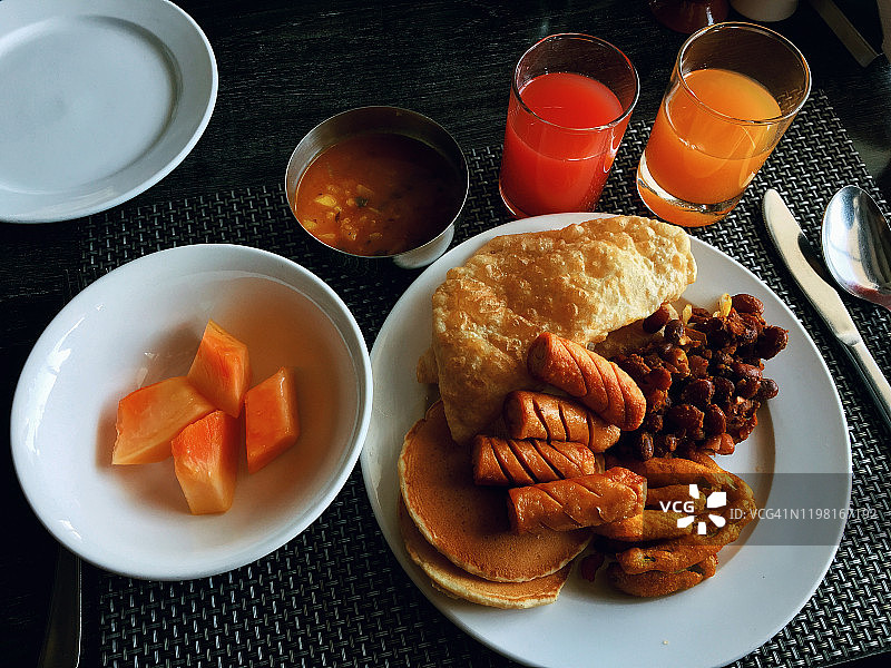 印度-美式早餐图片素材