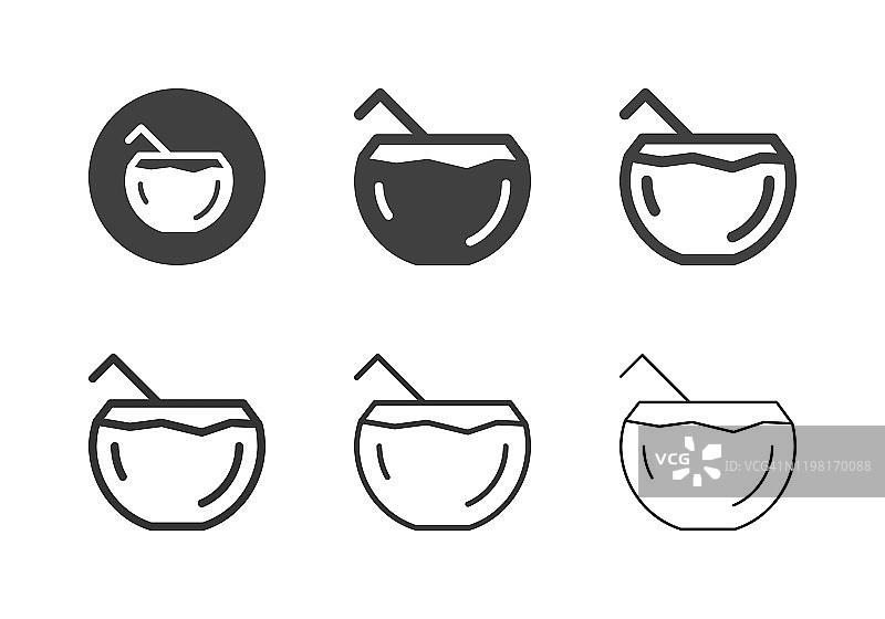椰子汁图标系列图片素材