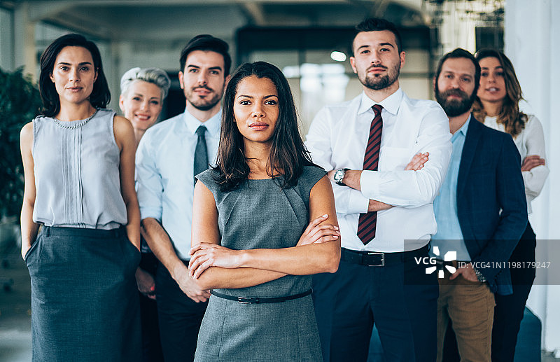 多民族商务团队图片素材