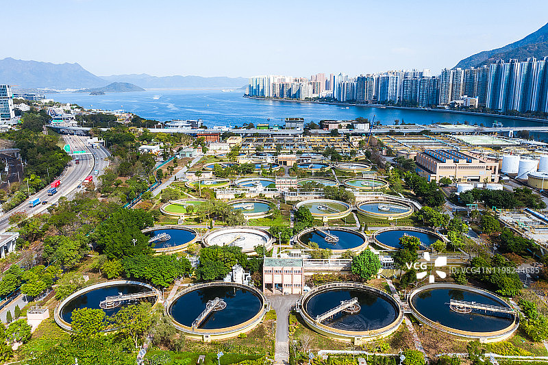香港污水处理厂图片素材