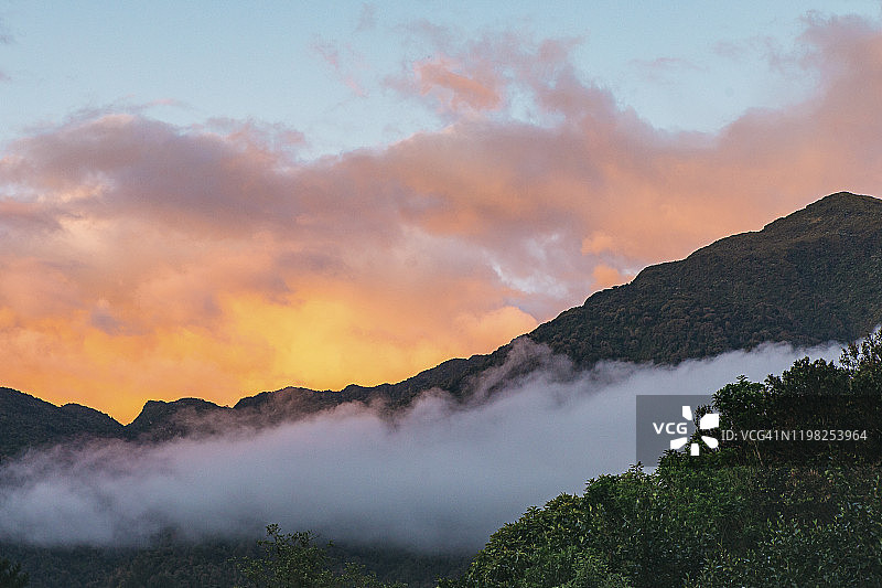 亚瑟通道国家公园的日落图片素材
