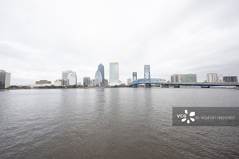 佛罗里达州杰克逊维尔天际线图片素材