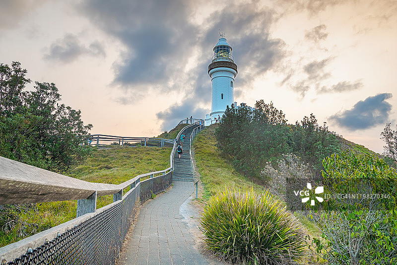 澳大利亚新南威尔士州拜伦湾的灯塔图片素材