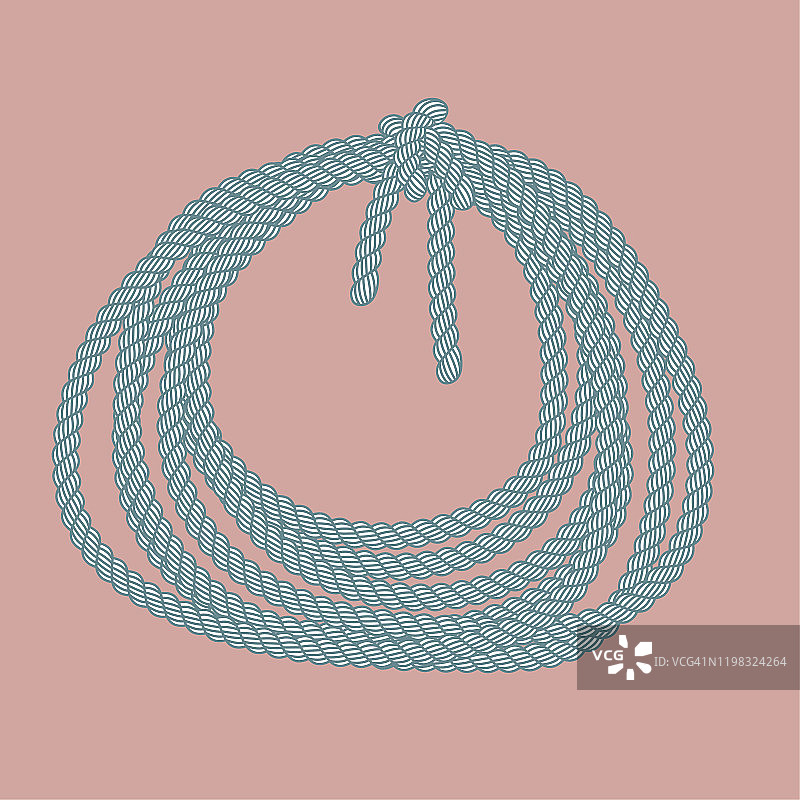 矢量绘制的绳索图片素材