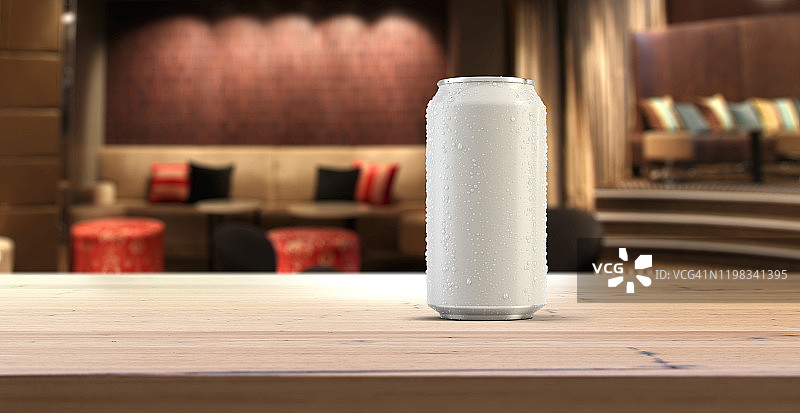 空白白色苏打罐图片素材