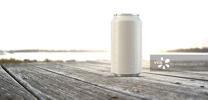 空白白色苏打罐图片素材