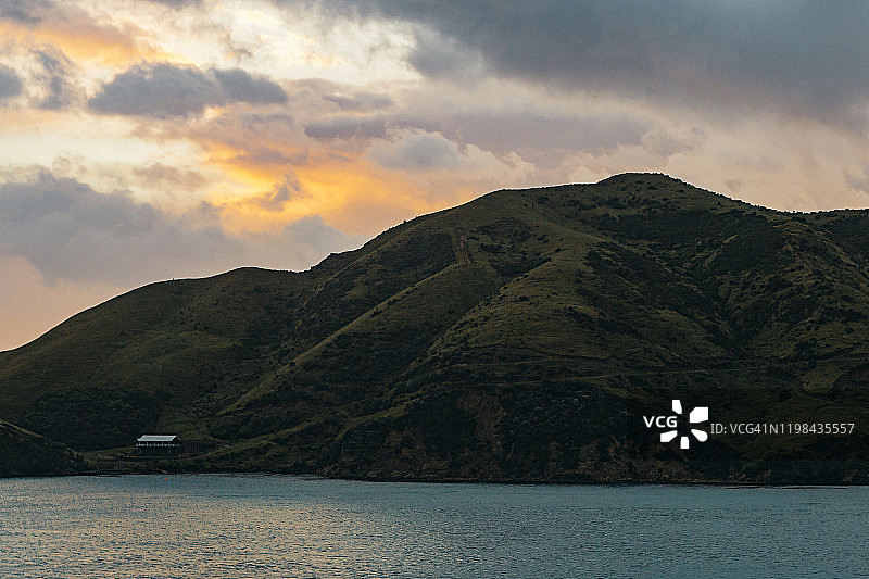 夏洛特皇后湾日出图片素材