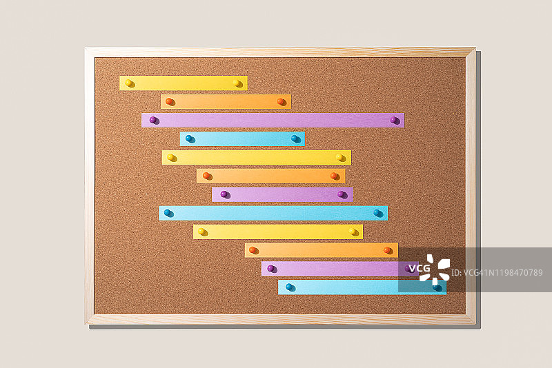 纸条项目管理图表图片素材