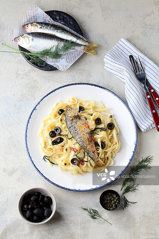 鸡胗意面图片素材