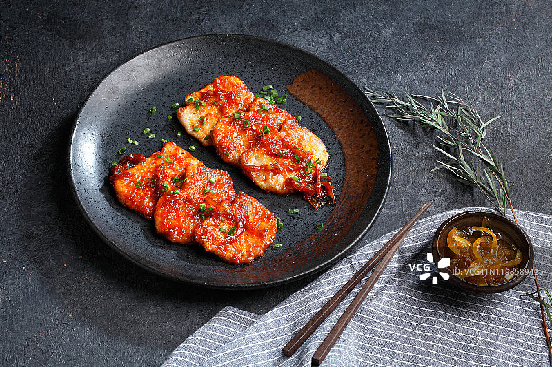 香橼腌制烤牛肉片图片素材