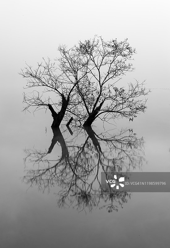 韩国槐山郡 mungwang 湖风光图片素材