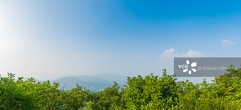 韩国水原市光教山全景图片素材