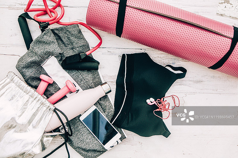 运动健身器材顶视图图片素材