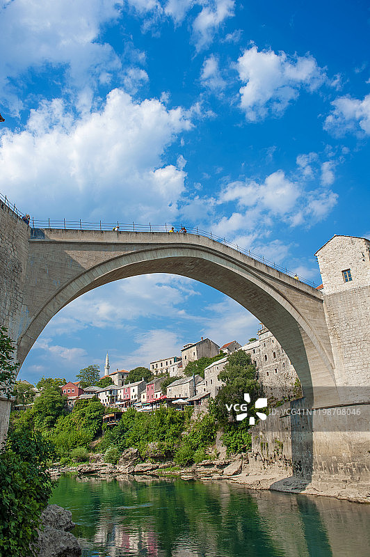 波斯尼亚和黑塞哥维那莫斯塔尔小镇风光图片素材