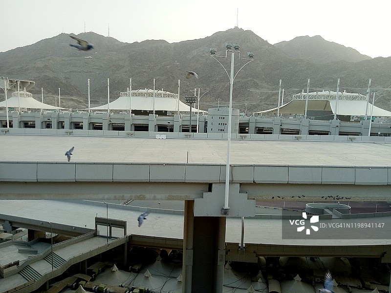 朝觐期间朝圣者的米纳营地图片素材