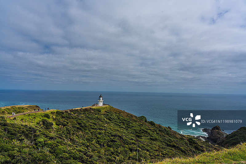 从山上看到的海洋景色图片素材