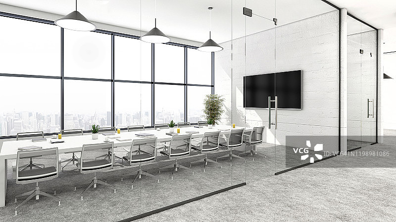 现代会议室办公室室内设计图片素材
