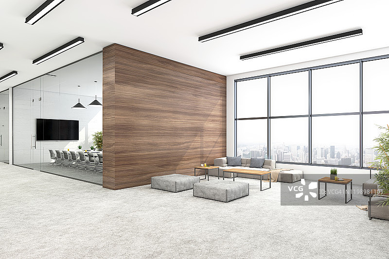 现代开放式办公室内部图片素材