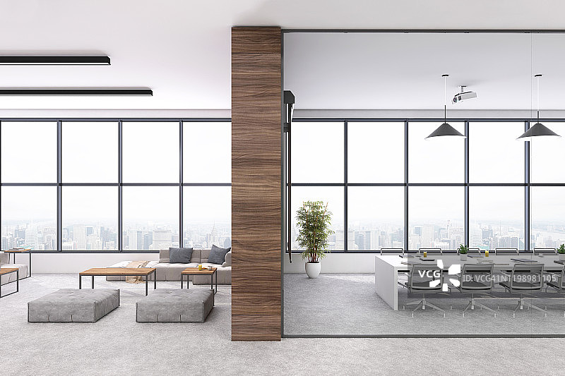 现代开放式办公室内部图片素材
