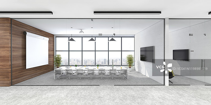 现代开放式办公室内部图片素材