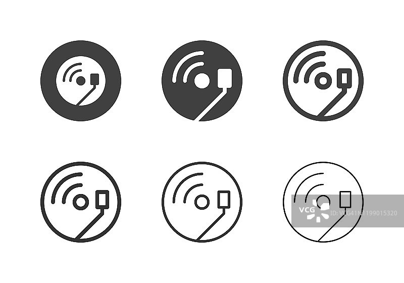 音乐流媒体图标系列图片素材