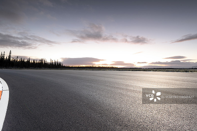 冬季景观中的赛道图片素材