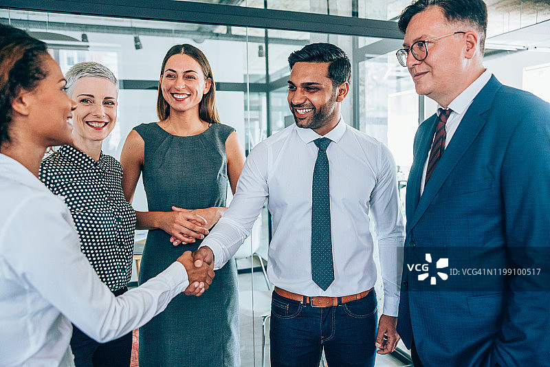 成功的合作图片素材