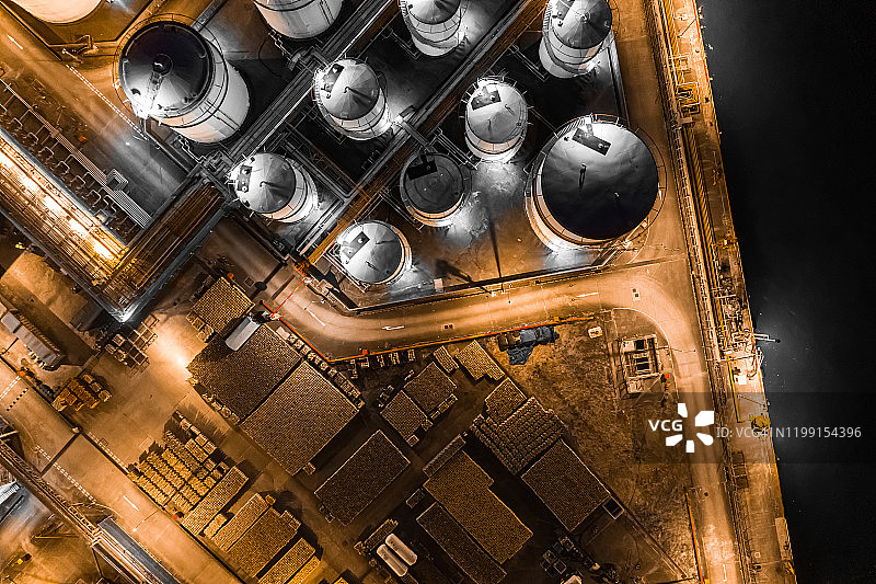 香港青衣港储油罐图片素材