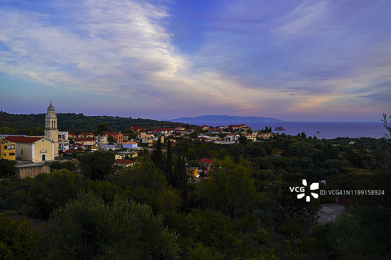 希腊凯法利尼亚岛阿尔戈斯托利城市景观图片素材